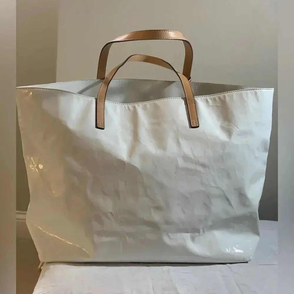 Tory Burch Milo Tote and Pouch - White